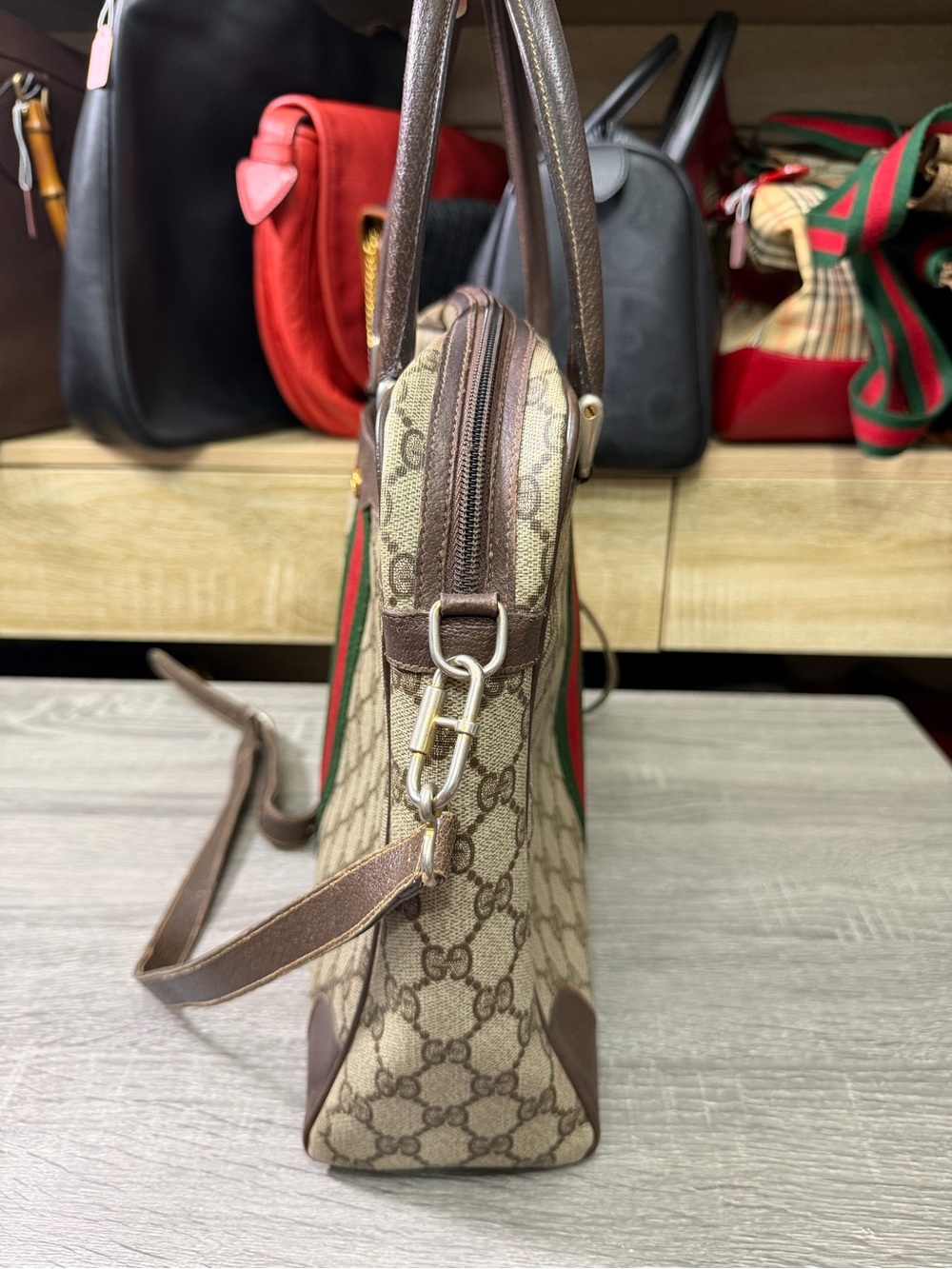 Gucci Vintage Sherry Line Business Tote with Strap - Picture 5 of 15